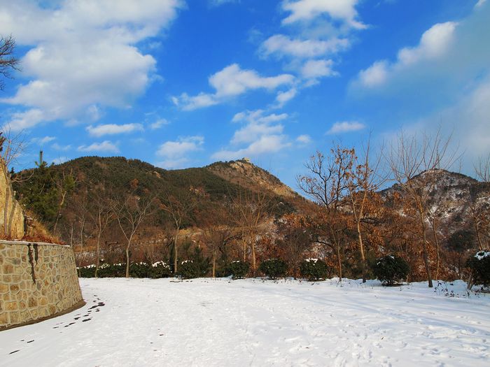 蓝天、白云、瑞雪，好喜欢雪后的大南山！